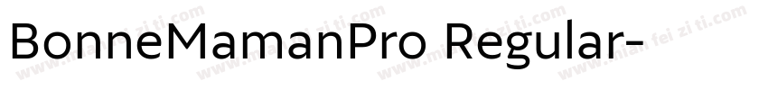 BonneMamanPro Regular字体转换
